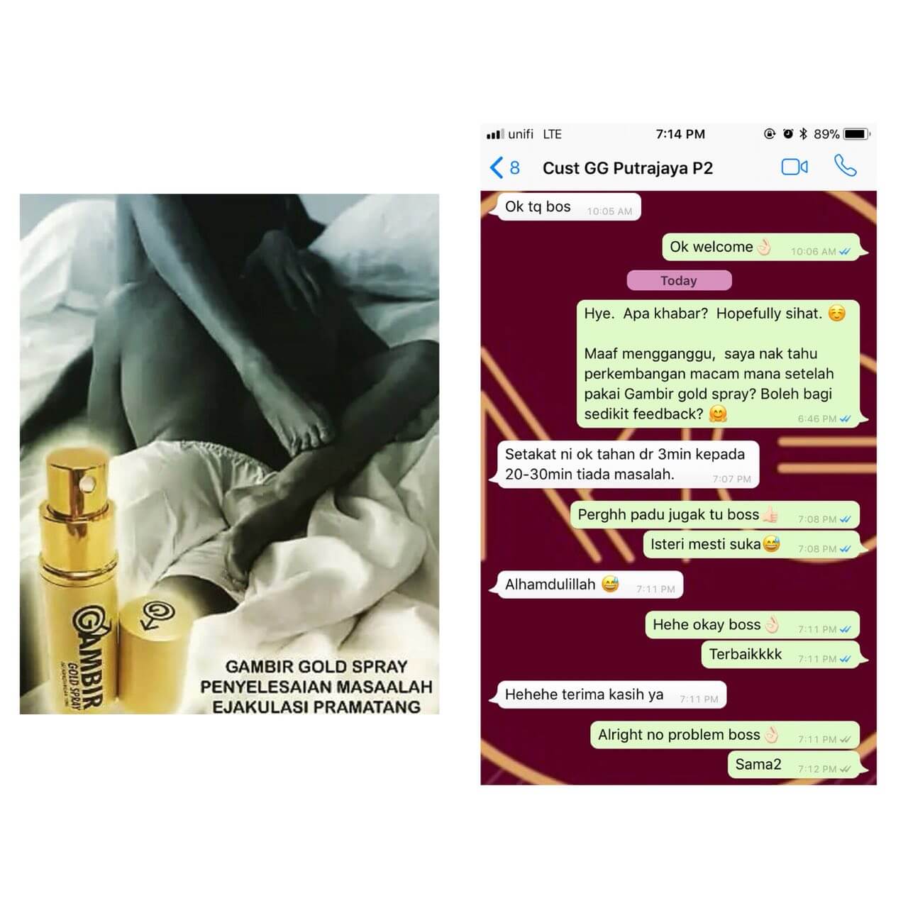 GAMBIR GOLD SPRAY 10 GAMBIR GOLD SPRAY